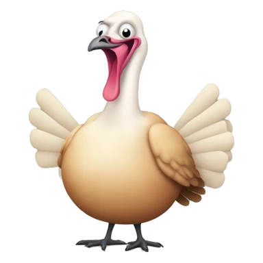 Extremely fat turkey  sticker