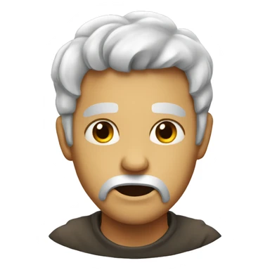 A really deppressive face sticker