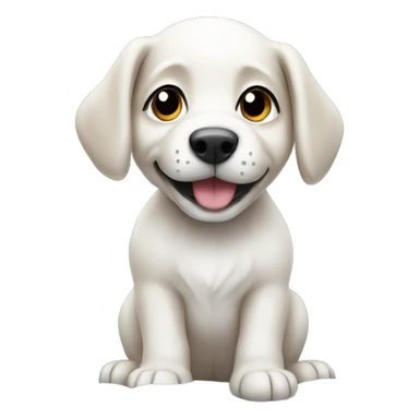 puppy playing in snow  sticker