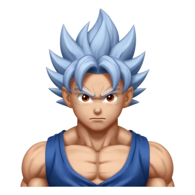 Goku with the ultra instint   sticker