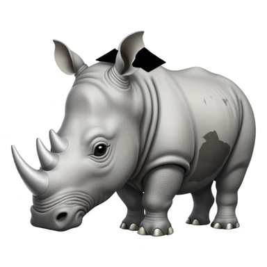 rinoceronte blanco sticker