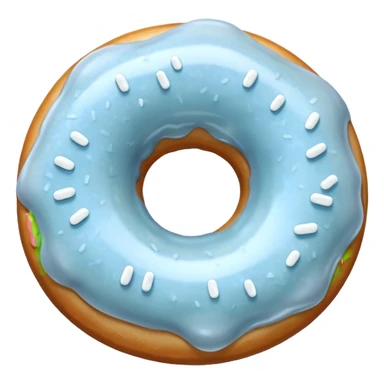 The white donut sticker
