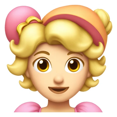 Princess peach head  sticker