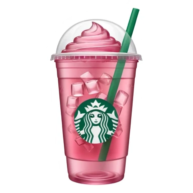 pink iced tea Starbucks drink sticker