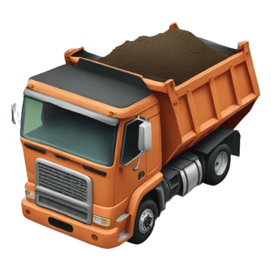 A dump truck that is hauling butt sticker