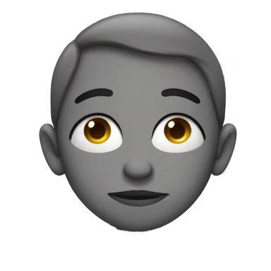 Teary eyed kissy face with peace sign sticker