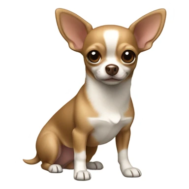 Brown and light brown chihuahua  sticker