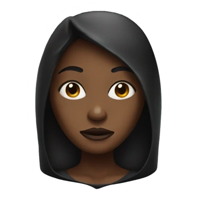 Black girl wearing the mask from the scream movie  sticker