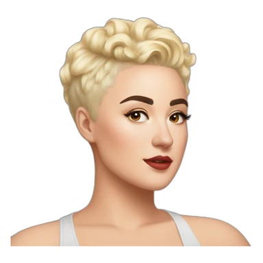 Stefania Ferrario blonde hair sticker