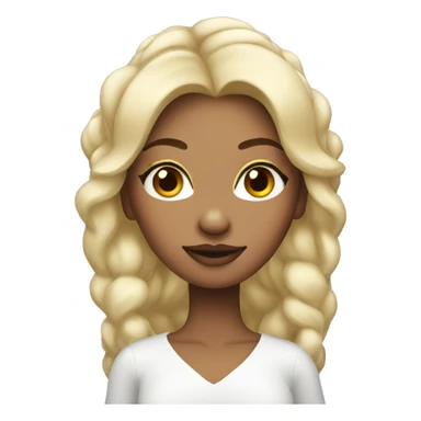 Reindeer woman blonde  sticker