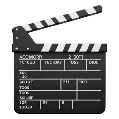 video cine claqueta sticker