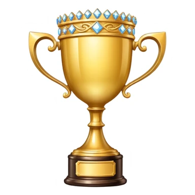 Trophy Cup made of brilliants sticker
