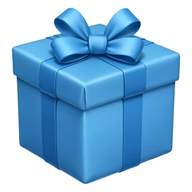 Blue present sticker