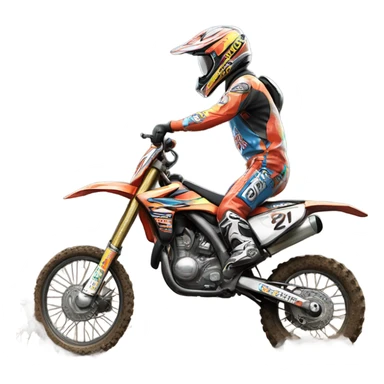 cleaning motocross sticker