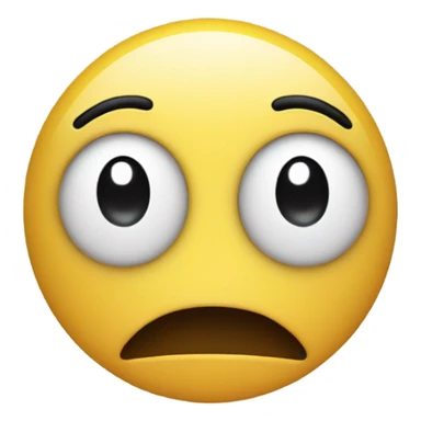 Create an emoji that is happy on one side and sad on the other sticker