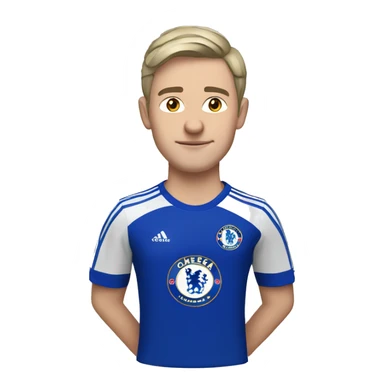 chelsea fan boy from russia sticker