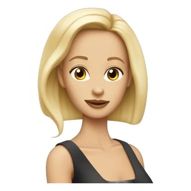 Angelina joli avec un carré blonc sticker