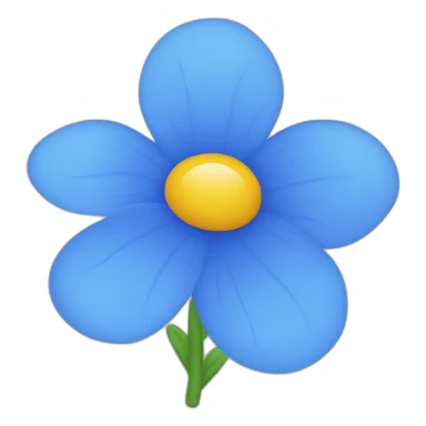 Blue flower with text “RusVisc” sticker