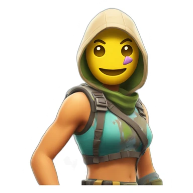 fortnite met een wapen sticker