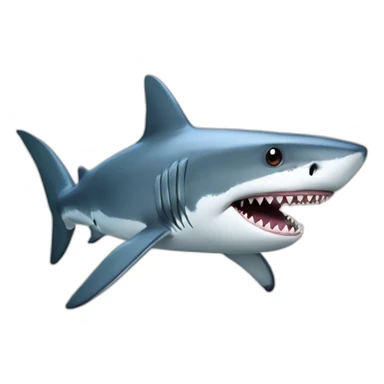 shark with a human body sticker
