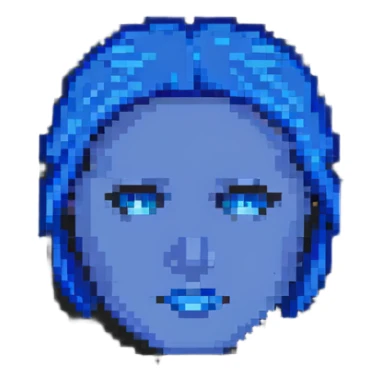 stupid blue face sticker