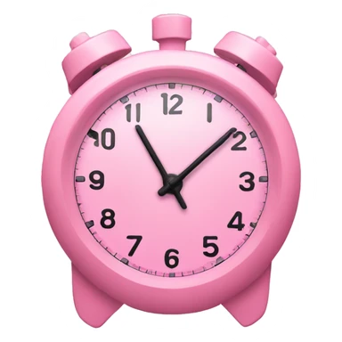 A pastel pink timer sticker