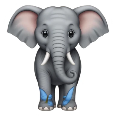 elephant and  adoor sticker