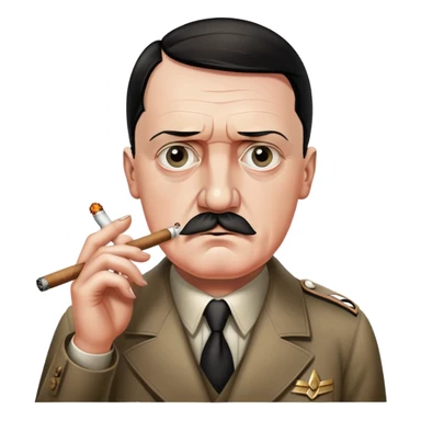 Hitler smoking a blunt sticker