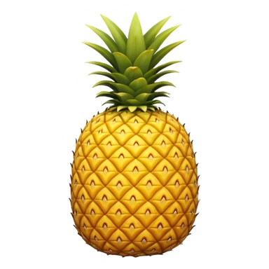Upside down pineapple with no background.  Flip the pineapple upsided sticker