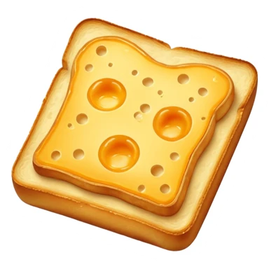 Closed cheese toast without a face sticker