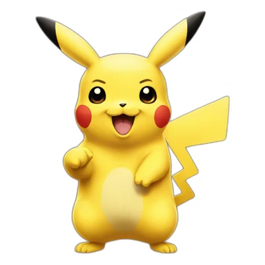 Pikachu doing the thumb up sticker
