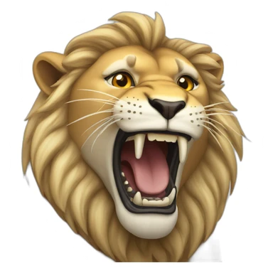 roaring lion sticker