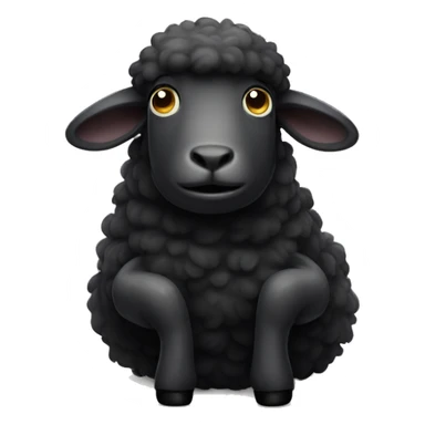 A tired black sheep sticker