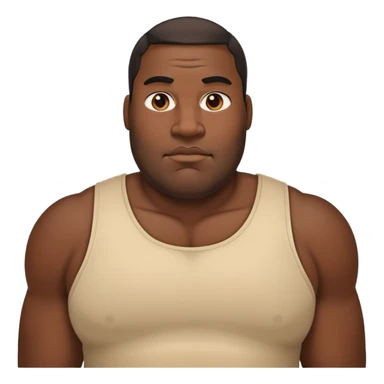 Big black guy with big shoulders  sticker