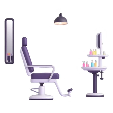 team of hairstylists in beauty salon sticker