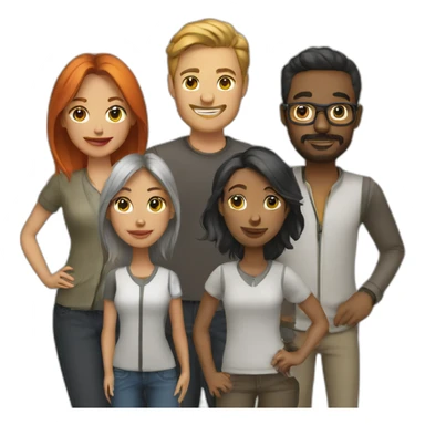 team of the designers sticker