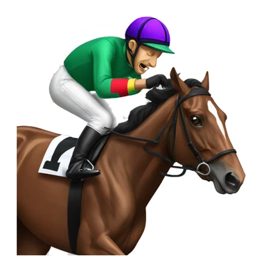 Horse racing sticker