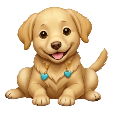 Labrador in playful pose sticker