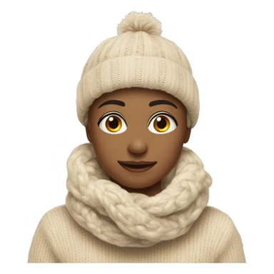 Christmas cozy beige accesories  sticker