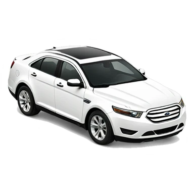 White ford Taurus limited  sticker