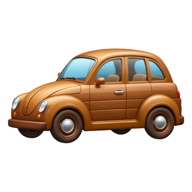 wooden car sticker