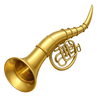 postal horn sticker