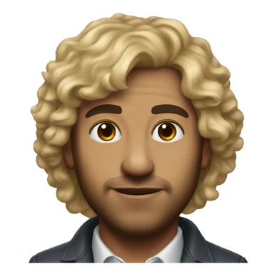 A realistic portrait of Eloy Casagrande sticker