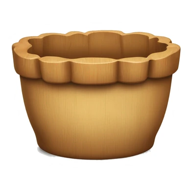 Wood scalloped bowel sticker
