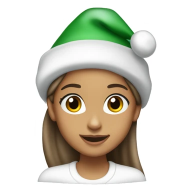 ariana grande with santa hat sticker