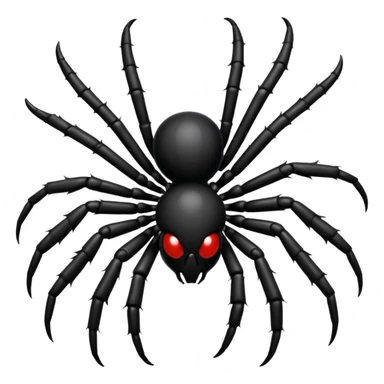 Black coloured spider emoji,so that I could copy and paste on my bio sticker