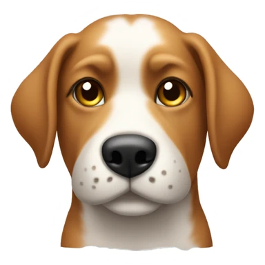 Dog sitting on my phone  sticker