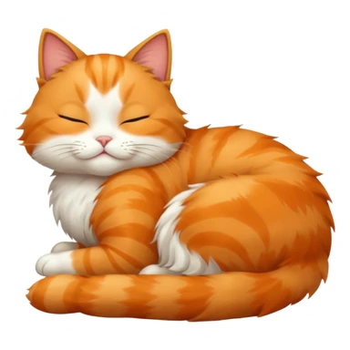 Cat sleeping sticker