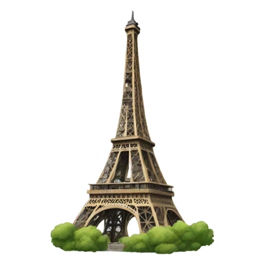 A emoji of the Eiffel Tower sticker