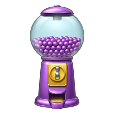Mauve gumball machine  sticker